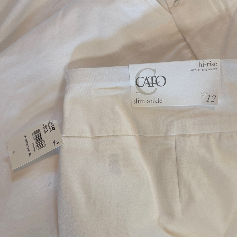 Chico's Cream Trousers - Picture 4 of 5